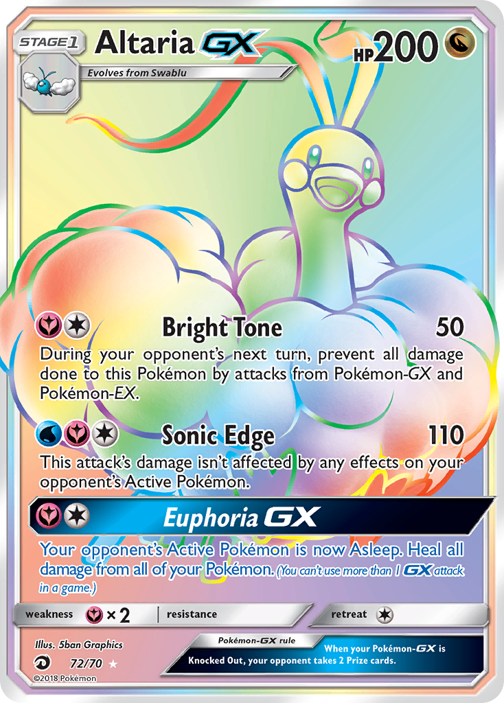 Altaria GX (72/70) [Sun & Moon: Dragon Majesty] | Shuffle n Cut Hobbies & Games