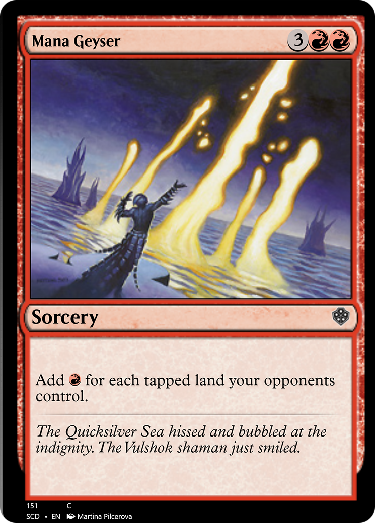 Mana Geyser [Starter Commander Decks] | Shuffle n Cut Hobbies & Games
