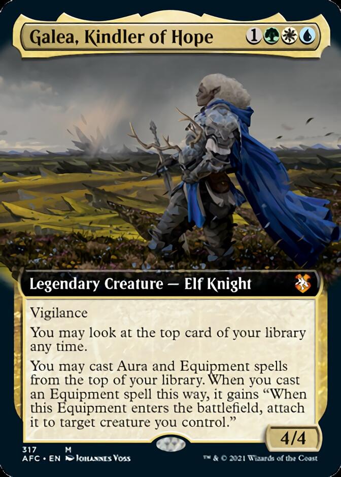 Galea, Kindler of Hope (Extended Art) [Dungeons & Dragons: Adventures in the Forgotten Realms Commander] | Shuffle n Cut Hobbies & Games