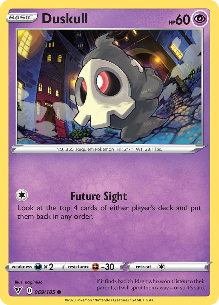 Duskull (069/185) [Sword & Shield: Vivid Voltage] | Shuffle n Cut Hobbies & Games