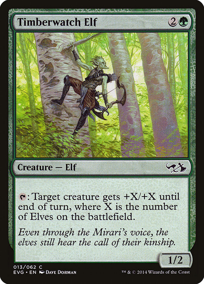 Timberwatch Elf (Elves vs. Goblins) [Duel Decks Anthology] | Shuffle n Cut Hobbies & Games