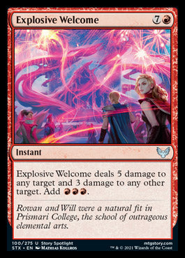 Explosive Welcome [Strixhaven: School of Mages] | Shuffle n Cut Hobbies & Games