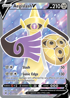 Aegislash V (177/185) [Sword & Shield: Vivid Voltage] | Shuffle n Cut Hobbies & Games