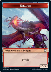 Dragon // Dragon Spirit Double-Sided Token [Dungeons & Dragons: Adventures in the Forgotten Realms Commander Tokens] | Shuffle n Cut Hobbies & Games