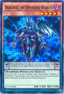 Dragonox, the Empowered Warrior [CT13-EN006] Super Rare | Shuffle n Cut Hobbies & Games