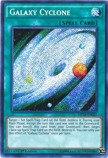 Galaxy Cyclone [MP16-EN027] Secret Rare | Shuffle n Cut Hobbies & Games