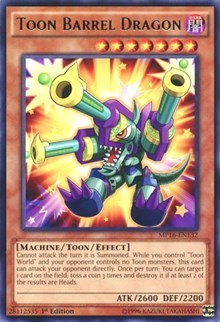 Toon Barrel Dragon [MP16-EN132] Rare | Shuffle n Cut Hobbies & Games