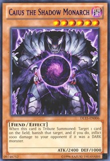Caius the Shadow Monarch (Purple) [DL15-EN006] Rare | Shuffle n Cut Hobbies & Games