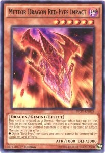 Meteor Dragon Red-Eyes Impact [INOV-EN028] Rare | Shuffle n Cut Hobbies & Games
