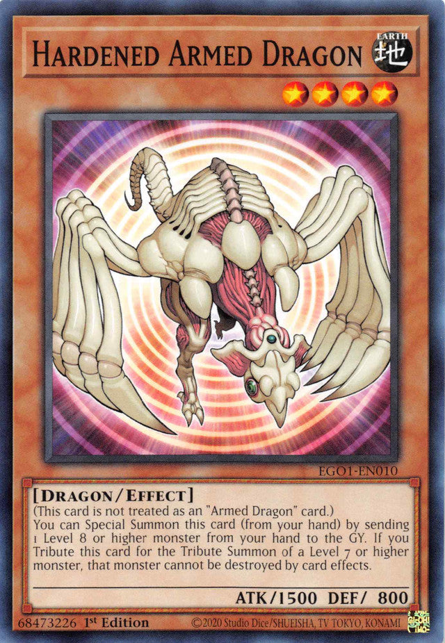 Hardened Armed Dragon [EGO1-EN010] Common | Shuffle n Cut Hobbies & Games
