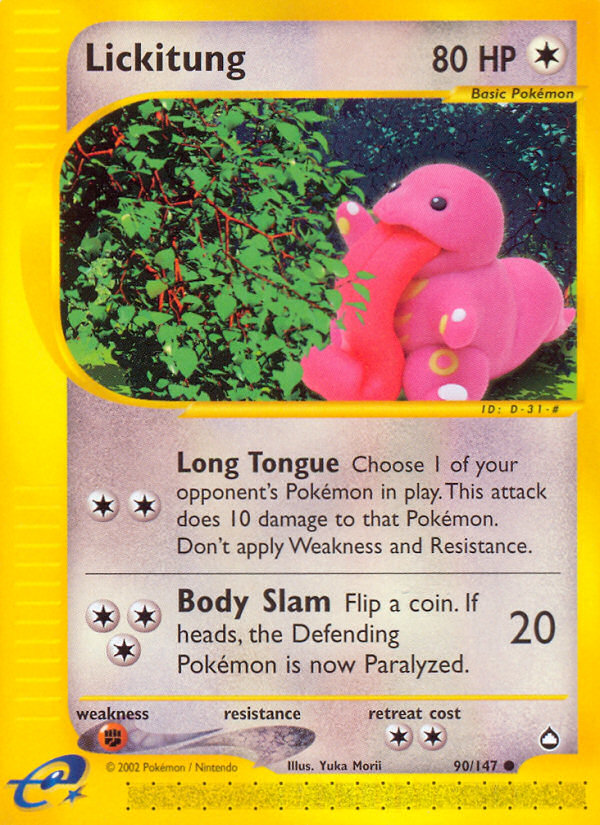 Lickitung (90/147) [Aquapolis] | Shuffle n Cut Hobbies & Games