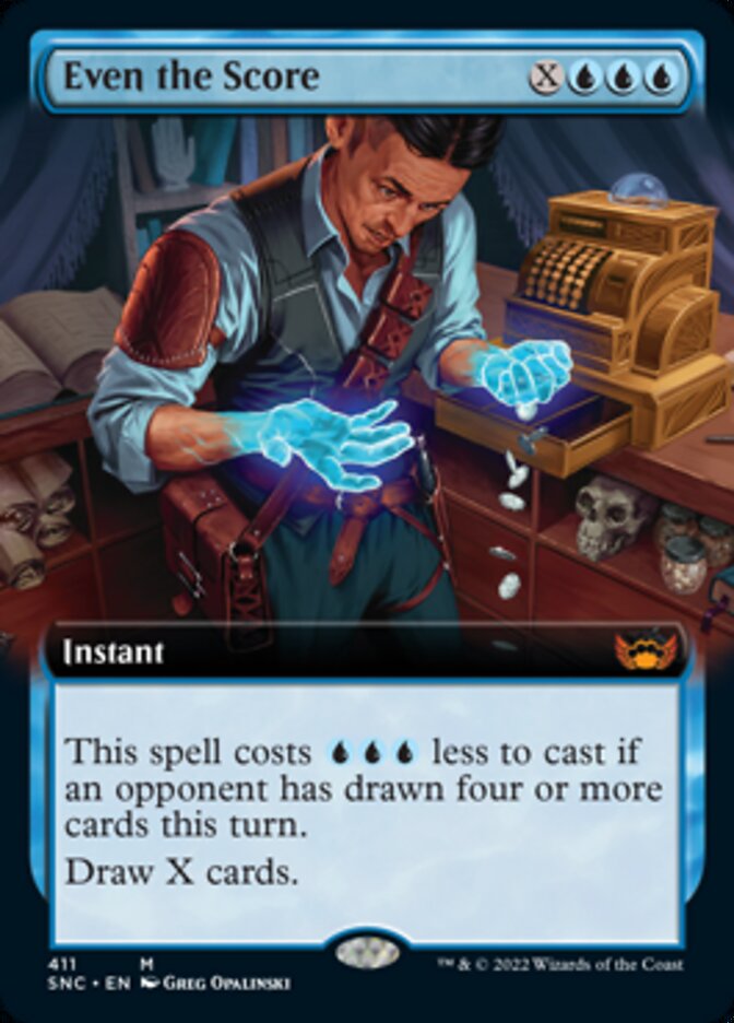 Even the Score (Extended Art) [Streets of New Capenna] | Shuffle n Cut Hobbies & Games