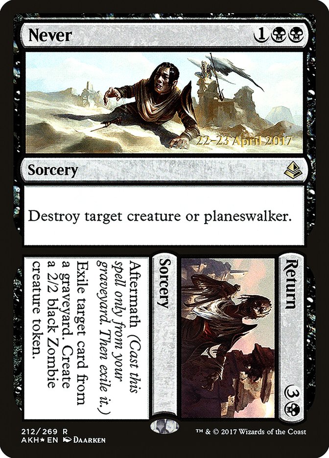 Never // Return [Amonkhet Prerelease Promos] | Shuffle n Cut Hobbies & Games