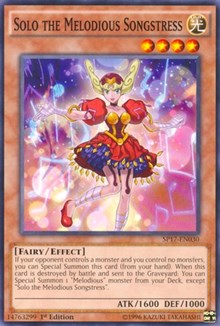 Solo the Melodious Songstress (Starfoil) [SP17-EN030] Starfoil Rare | Shuffle n Cut Hobbies & Games