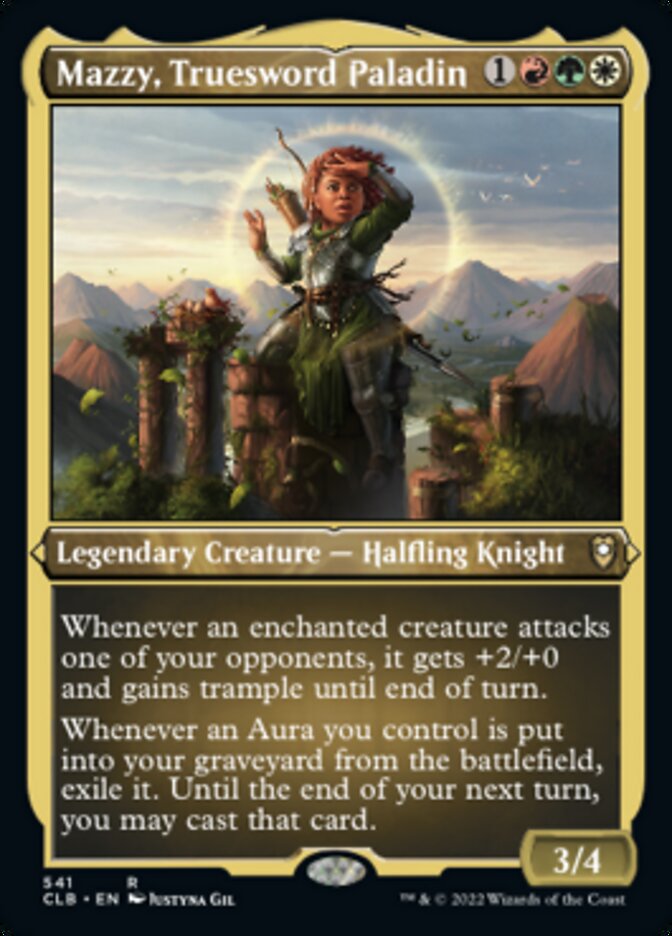 Mazzy, Truesword Paladin (Foil Etched) [Commander Legends: Battle for Baldur's Gate] | Shuffle n Cut Hobbies & Games