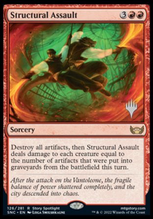 Structural Assault (Promo Pack) [Streets of New Capenna Promos] | Shuffle n Cut Hobbies & Games