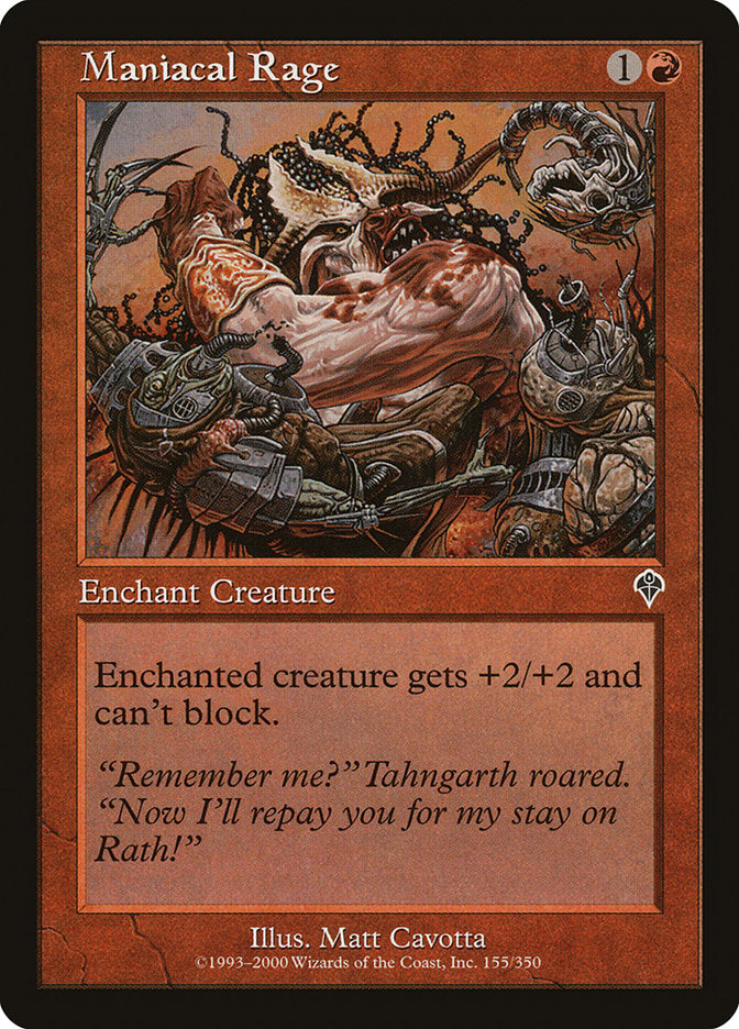 Maniacal Rage [Invasion] | Shuffle n Cut Hobbies & Games