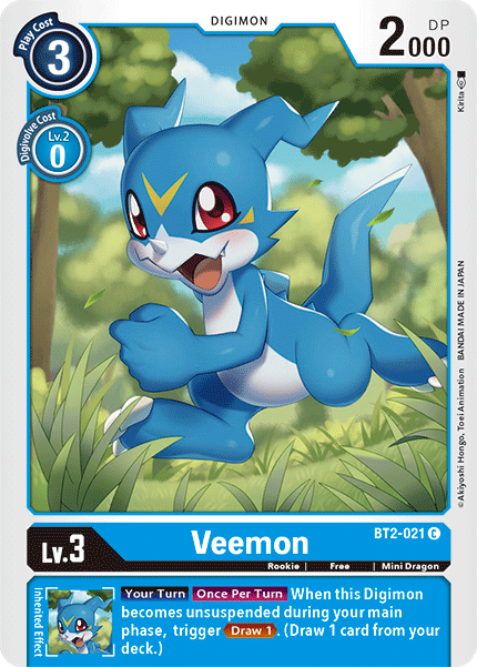 Veemon [BT2-021] [Release Special Booster Ver.1.5] | Shuffle n Cut Hobbies & Games