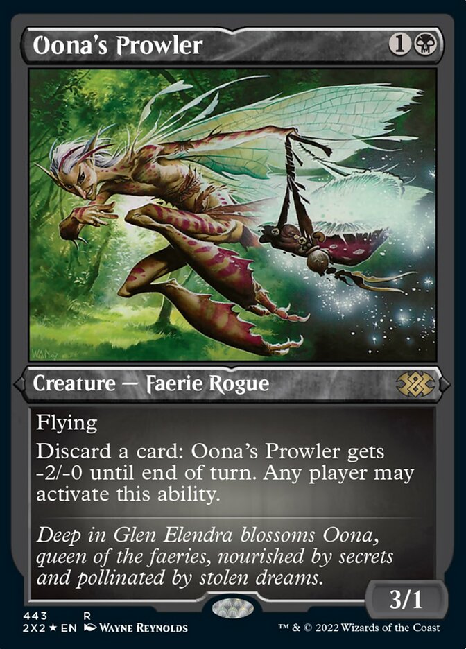 Oona's Prowler (Foil Etched) [Double Masters 2022] | Shuffle n Cut Hobbies & Games