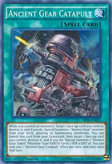 Ancient Gear Catapult [SR03-EN021] Super Rare | Shuffle n Cut Hobbies & Games