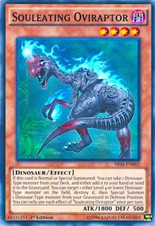 Souleating Oviraptor [SR04-EN002] Super Rare | Shuffle n Cut Hobbies & Games