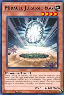 Miracle Jurassic Egg [SR04-EN011] Common | Shuffle n Cut Hobbies & Games