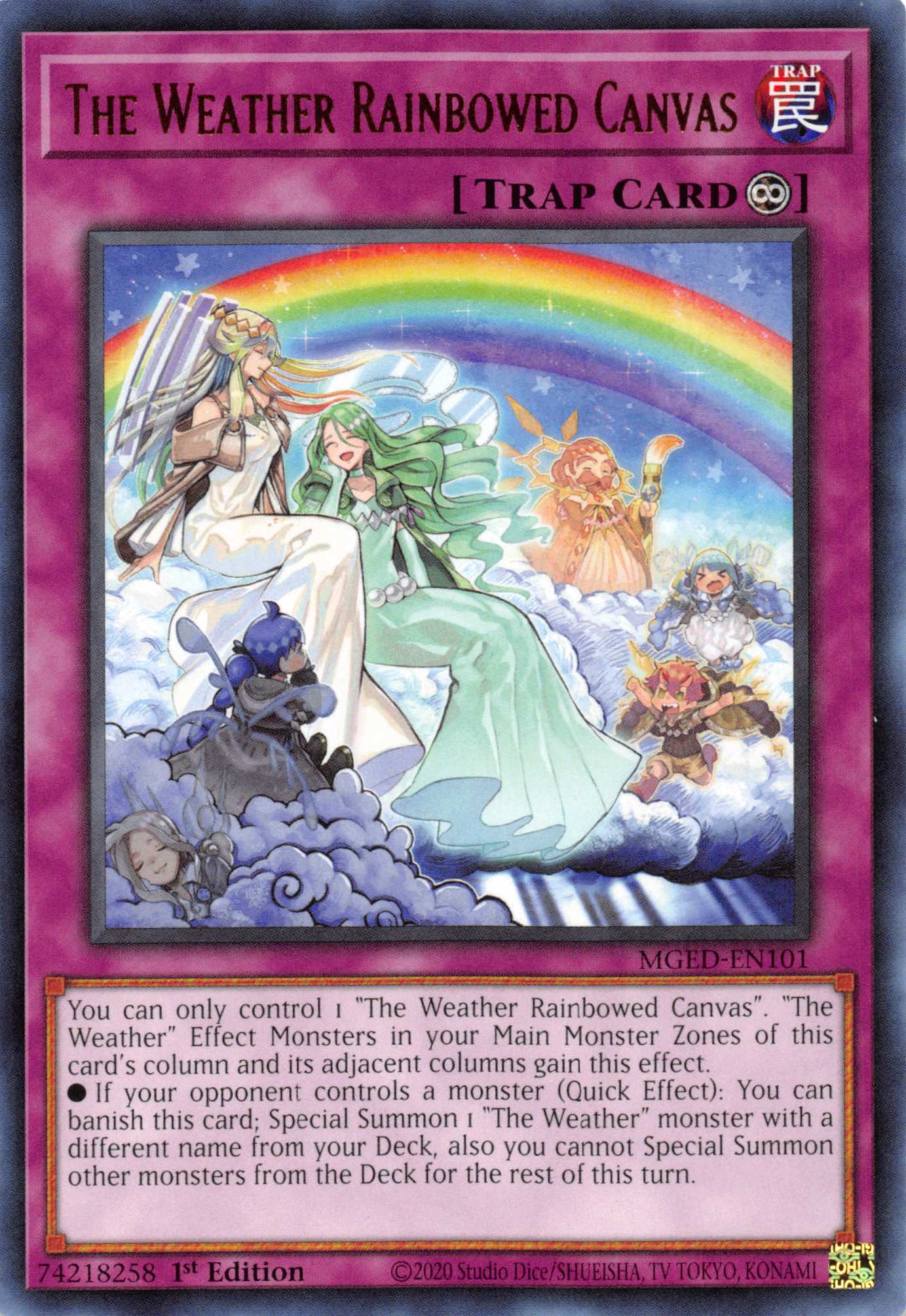 The Weather Rainbowed Canvas [MGED-EN101] Rare | Shuffle n Cut Hobbies & Games