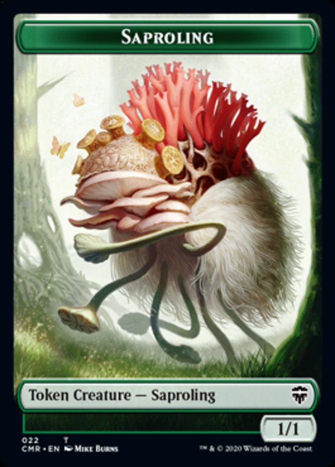Illusion // Saproling Double-Sided Token [Commander Legends Tokens] | Shuffle n Cut Hobbies & Games