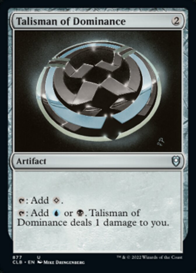 Talisman of Dominance [Commander Legends: Battle for Baldur's Gate] | Shuffle n Cut Hobbies & Games