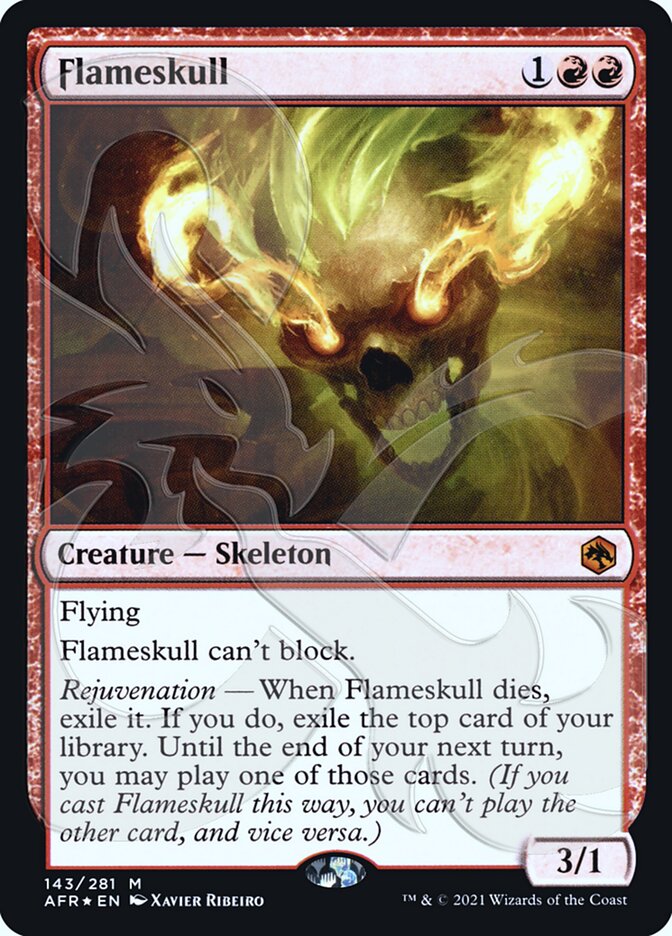 Flameskull (Ampersand Promo) [Dungeons & Dragons: Adventures in the Forgotten Realms Promos] | Shuffle n Cut Hobbies & Games