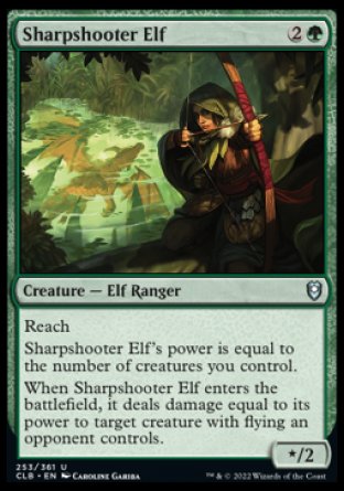 Sharpshooter Elf [Commander Legends: Battle for Baldur's Gate] | Shuffle n Cut Hobbies & Games