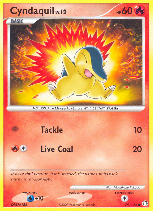 Cyndaquil (79/123) [Diamond & Pearl: Mysterious Treasures] | Shuffle n Cut Hobbies & Games