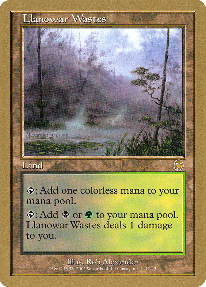 Llanowar Wastes (Jan Tomcani) [World Championship Decks 2001] | Shuffle n Cut Hobbies & Games