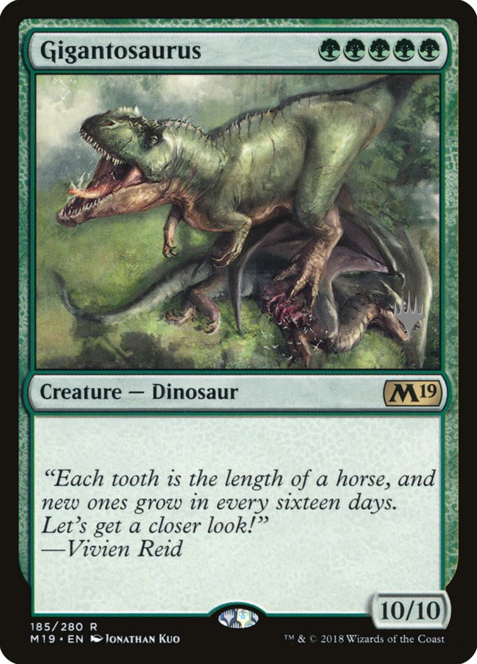 Gigantosaurus (Promo Pack) [Core Set 2019 Promos] | Shuffle n Cut Hobbies & Games