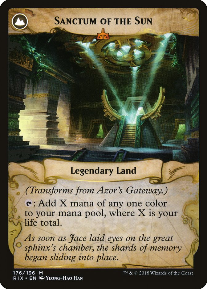 Azor's Gateway // Sanctum of the Sun [Rivals of Ixalan] | Shuffle n Cut Hobbies & Games