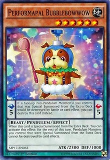 Performapal Bubblebowwow [MP17-EN062] Common | Shuffle n Cut Hobbies & Games