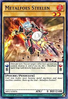 Metalfoes Steelen [MP17-EN076] Common | Shuffle n Cut Hobbies & Games