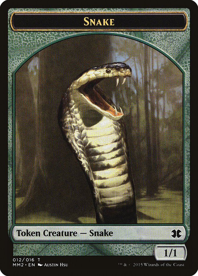 Snake Token [Modern Masters 2015 Tokens] | Shuffle n Cut Hobbies & Games