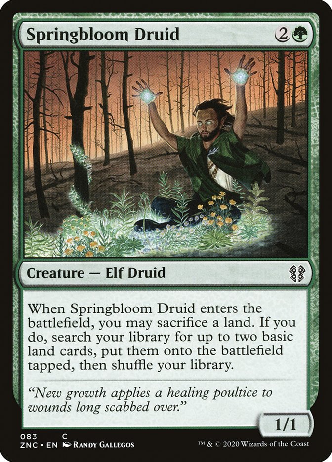 Springbloom Druid [Zendikar Rising Commander] | Shuffle n Cut Hobbies & Games
