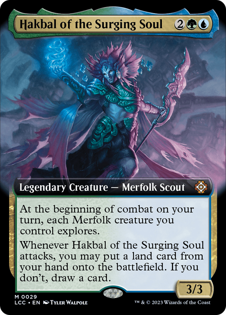 Hakbal of the Surging Soul (Extended Art) [The Lost Caverns of Ixalan Commander] | Shuffle n Cut Hobbies & Games