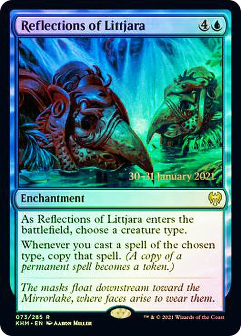 Reflections of Littjara [Kaldheim Prerelease Promos] | Shuffle n Cut Hobbies & Games