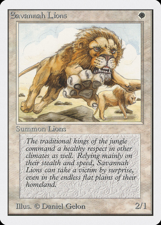 Savannah Lions [Unlimited Edition] | Shuffle n Cut Hobbies & Games