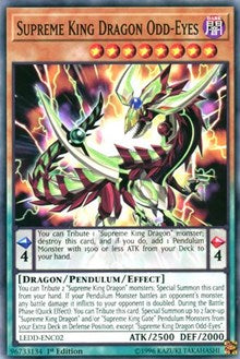 Supreme King Dragon Odd-Eyes [LEDD-ENC02] Common | Shuffle n Cut Hobbies & Games