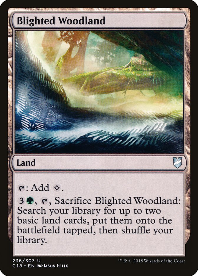 Blighted Woodland [Commander 2018] | Shuffle n Cut Hobbies & Games