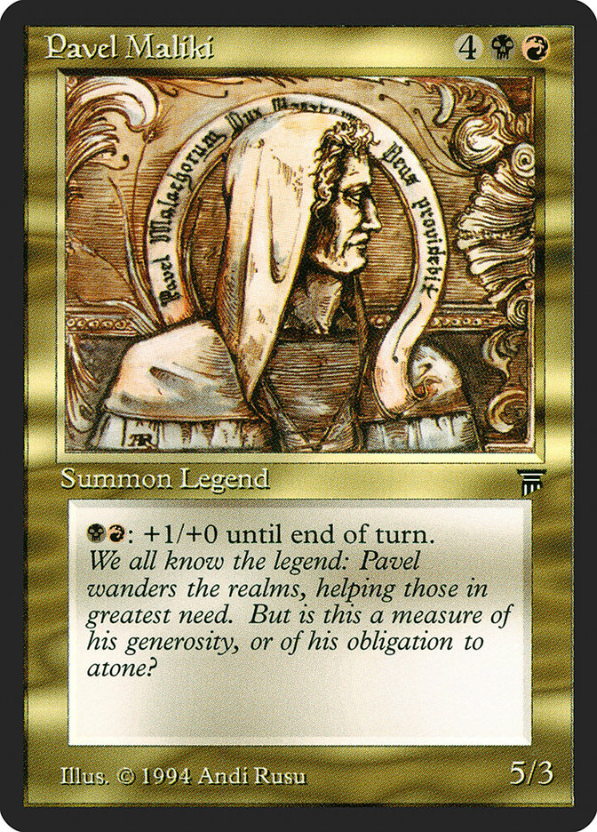Pavel Maliki [Legends] | Shuffle n Cut Hobbies & Games