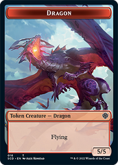 Dragon // Dragon Double-Sided Token [Starter Commander Decks] | Shuffle n Cut Hobbies & Games