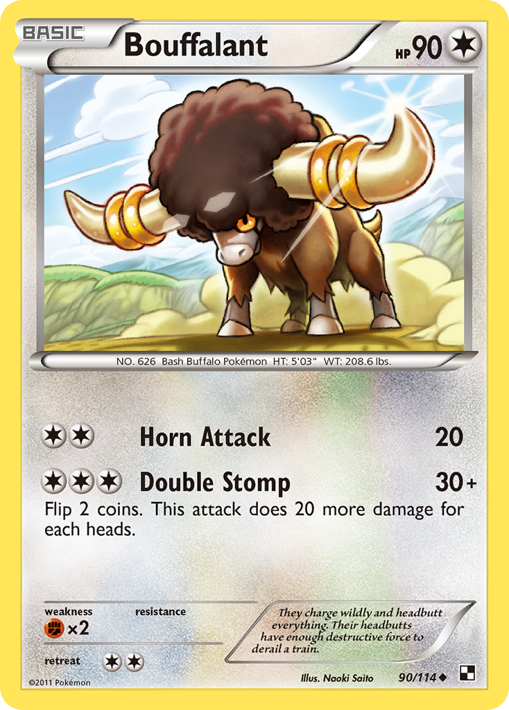 Bouffalant (90/114) [Black & White: Base Set] | Shuffle n Cut Hobbies & Games