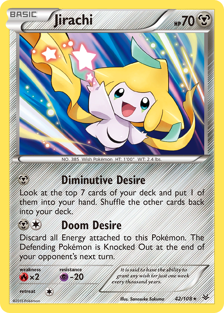 Jirachi (42/108) [XY: Roaring Skies] | Shuffle n Cut Hobbies & Games