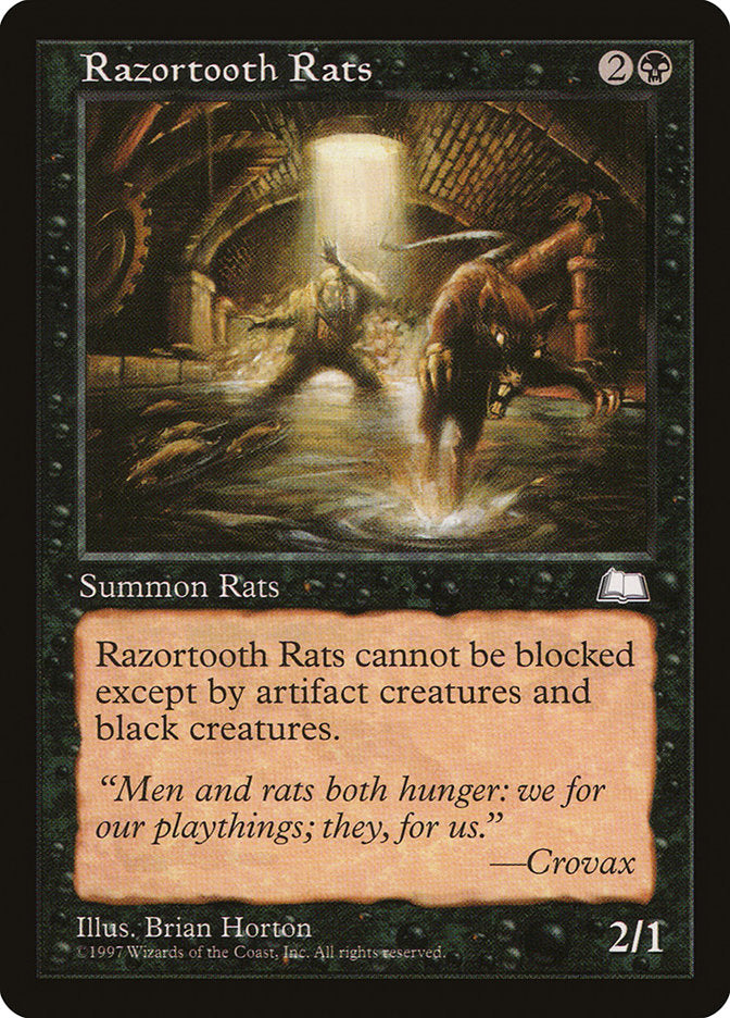 Razortooth Rats [Weatherlight] | Shuffle n Cut Hobbies & Games