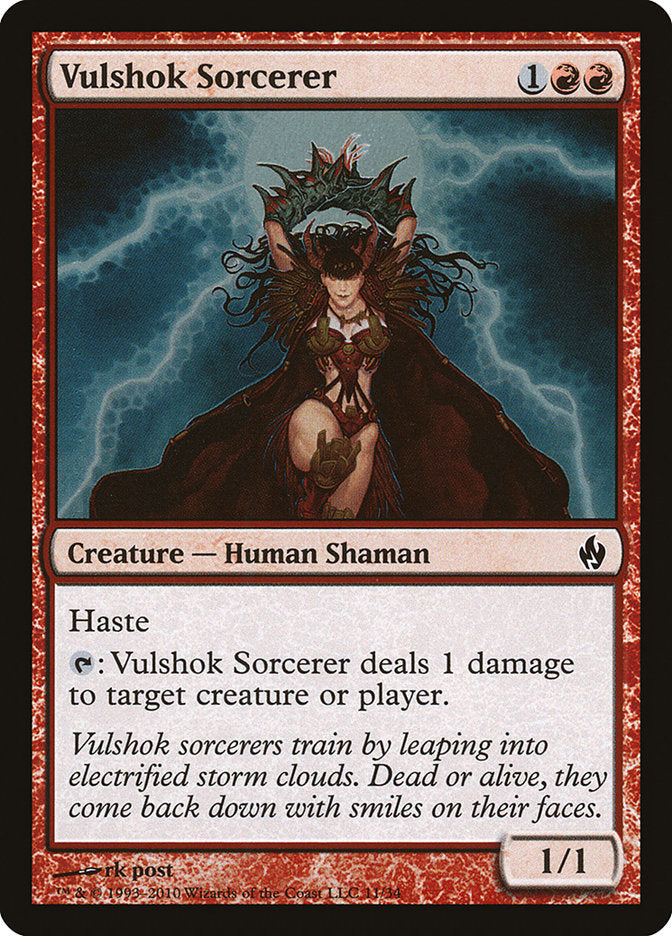 Vulshok Sorcerer [Premium Deck Series: Fire and Lightning] | Shuffle n Cut Hobbies & Games